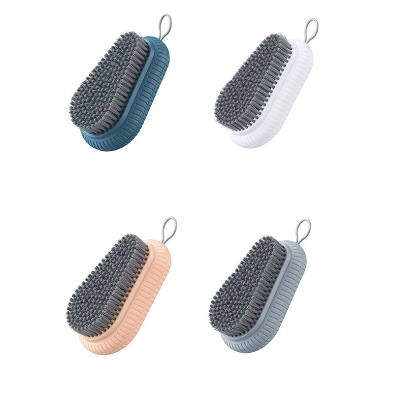 

4 Hanging Cleaning Brushes Soft Bristle Laundry Products Scrub Brushes Household Bath Products