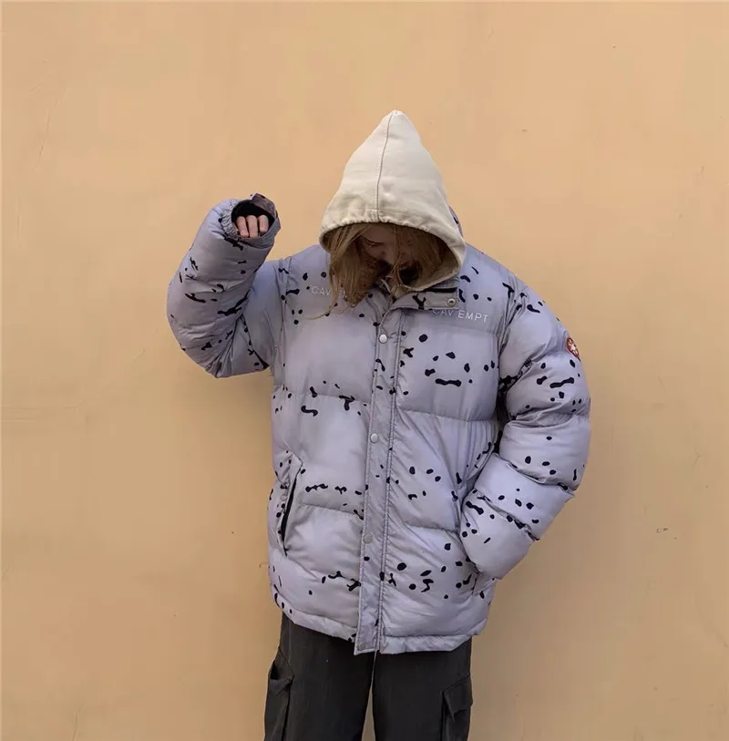 Men Women 1:1 Best Quality Zipper Stand-Up Collar Bread Outwear Winter CAV EMPT C.E LIFE PUFFER JACKET Thicken Down Parkas