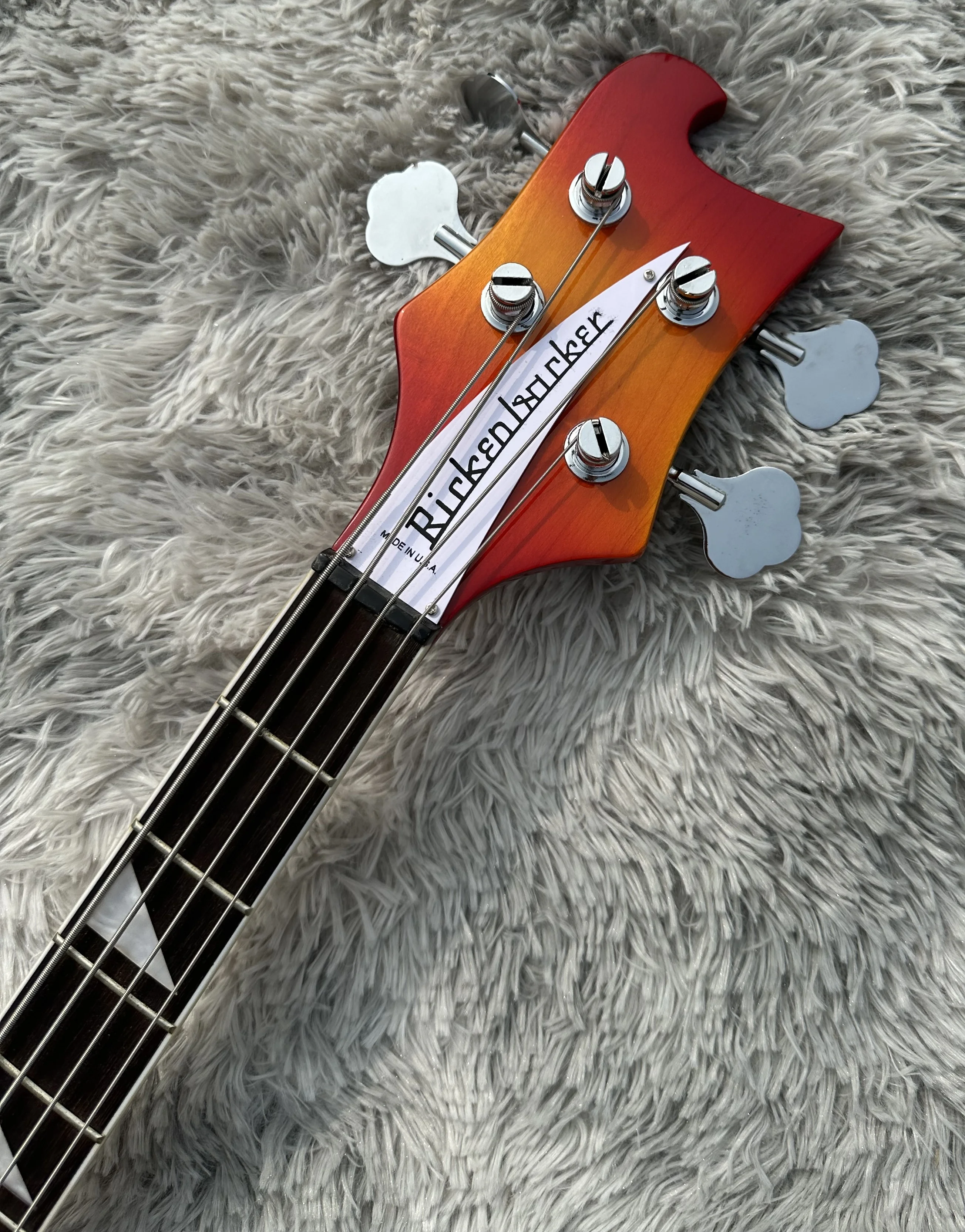 Ricken 4003 бас-гитара электрогитара восход солнца цвет подсолнуха хромированная