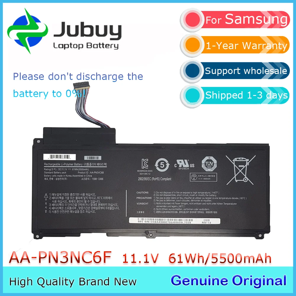 AA-PN3VC6B 11 1 В 65 Втч оригинальный аккумулятор для ноутбука Samsung QX310 QX410 QX510 SF310 SF410 SF510