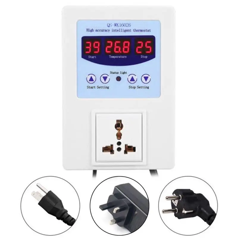 

Thermocouple Thermostat LED Display Waterproof Sensor Thermostat AC 110V-240V Dropship
