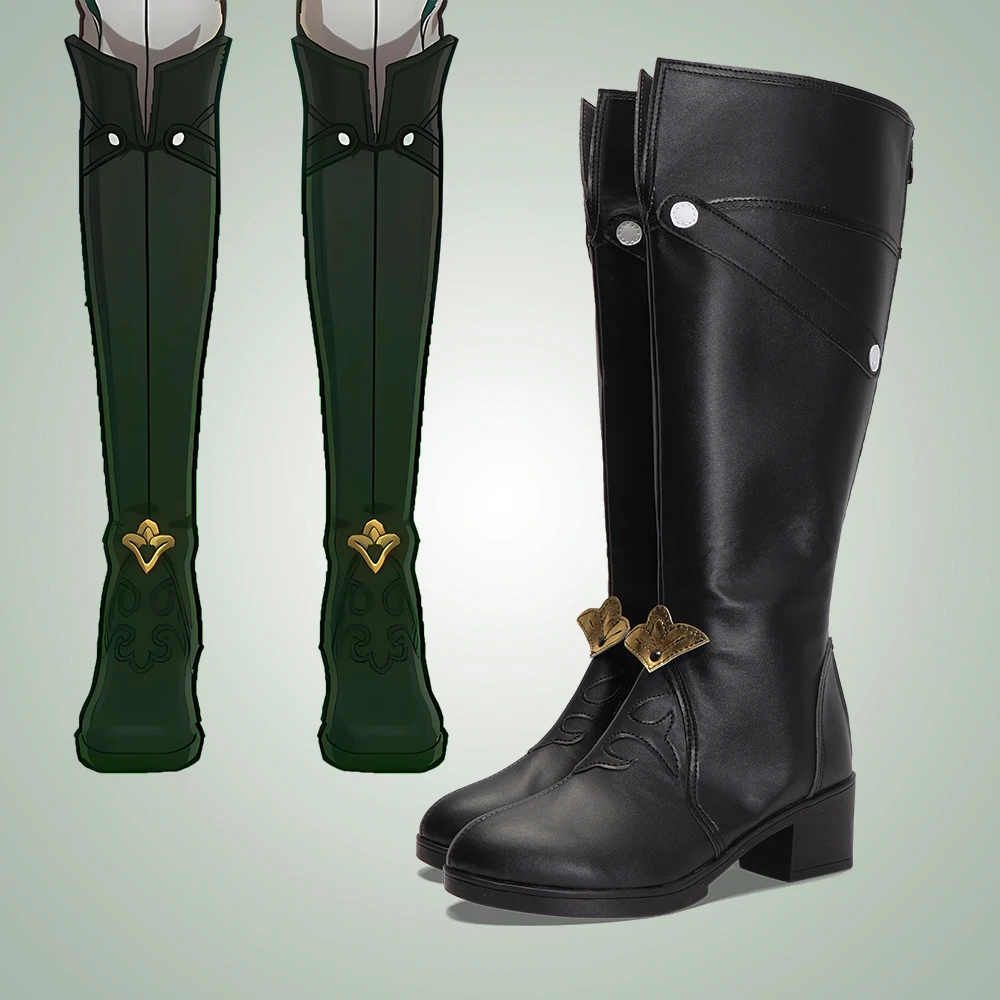 

Honkai: Star Rail Cosplay Shoes Luo Cha Boots Footwear Props for Halloween Christmas Party Accessories Custom Made Any Size