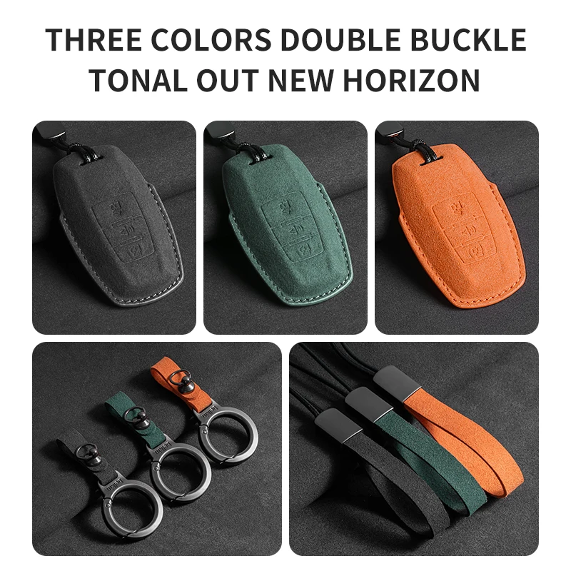 Замшевый чехол для автомобильного ключа GMW Haval Jolion 2022 H6 H7 H4 H9 F5 F7 F7X F7H H2S Dargo