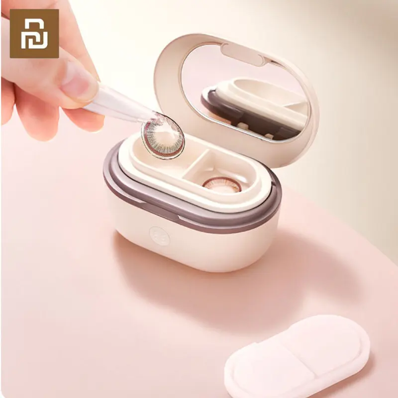 

Чехол Youpin Eraclean для контактных линз, коробка для очистки, портативный очиститель, очиститель, Ультразвуковой Автоматический контейнер для бактерий, USB