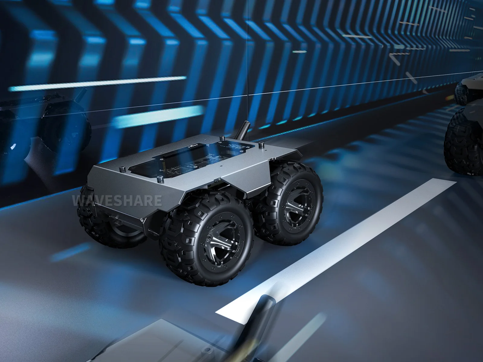 WAVE ROVER гибкое и расширяемое полноприводное мобильное роботизированное шасси