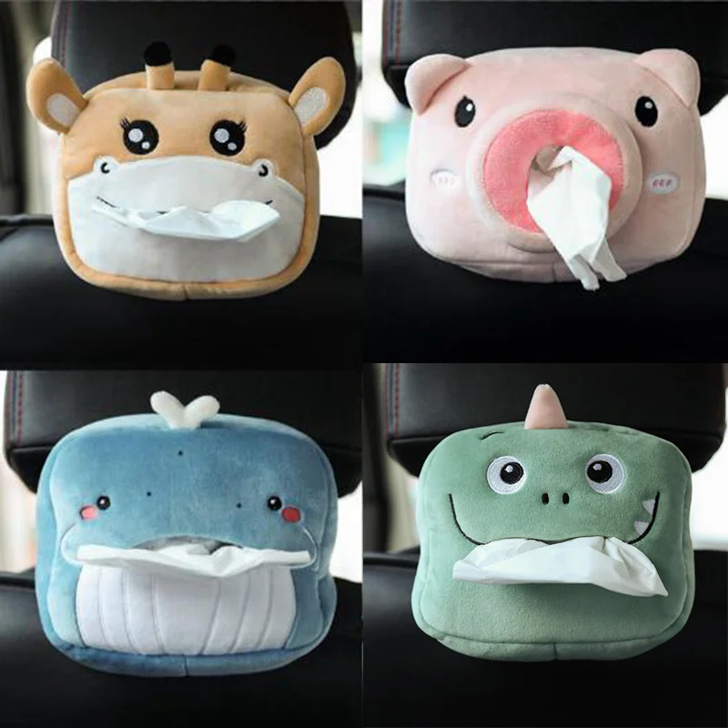 

Cartoon Car Tissue Box Creative Cute Car Tissue Box Chair Back Visor Armrest Box Tissue Box Decorative Bracket Car Acessories
