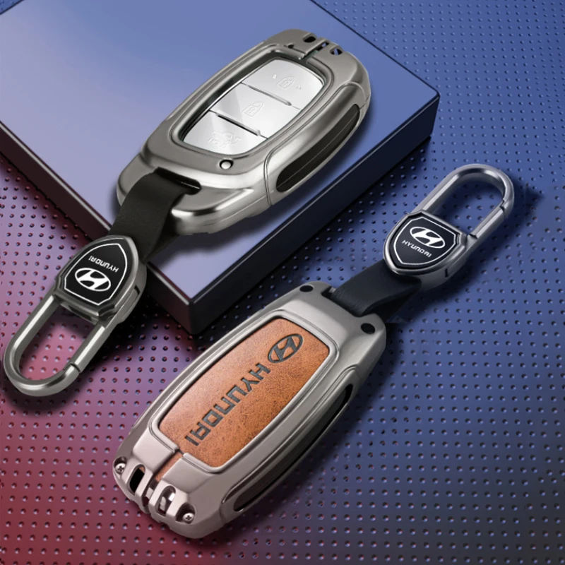 

Car Key Case Cover For Hyundai Tucson Sonata Fe Creta ix25 ix35 ix45 i10 i20 i30 i40 Verna Solaris Azera Grandeur Ig TM Accent