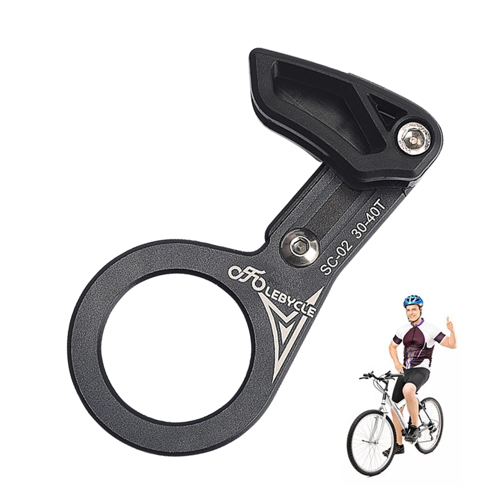 

Bike Chain Guide Mountain Bicycle Chain Guide Tool Easy Mount Wide Narrow Gear Chain Guide