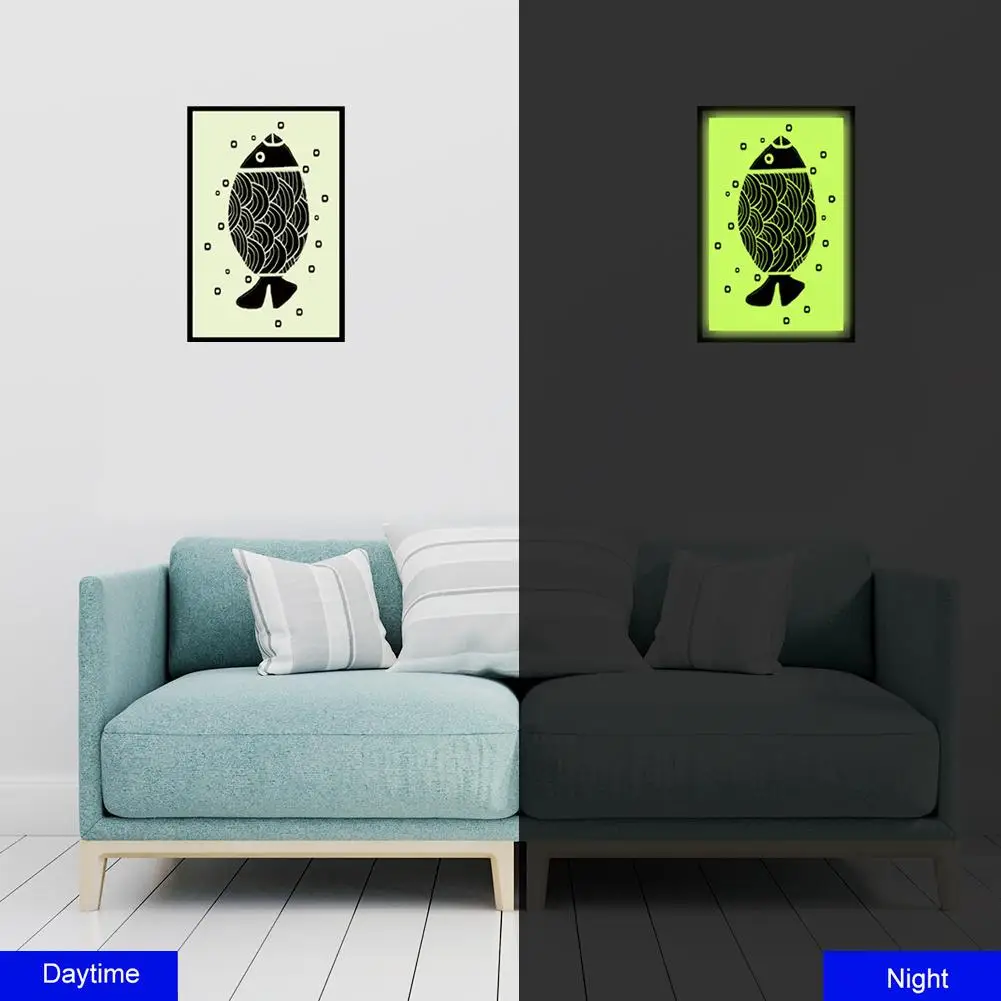 

Fish Luminous Decals PVC Removable Wall Stickers Exquisite for Kids Baby Room Home Decor Home Furnishing Essential Supplies