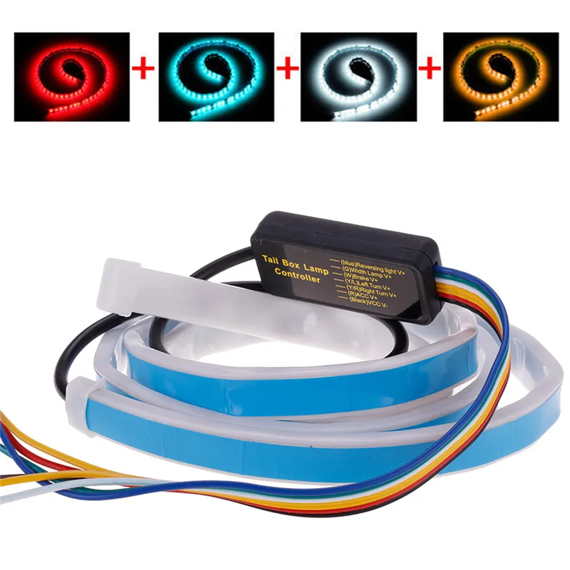 

1,2 м автомобиля 12V Четыре цвета потока Тип 36 светодиодный автомобиль задней полосы Водонепроницаемый тормоз для вождения указатель поворот...