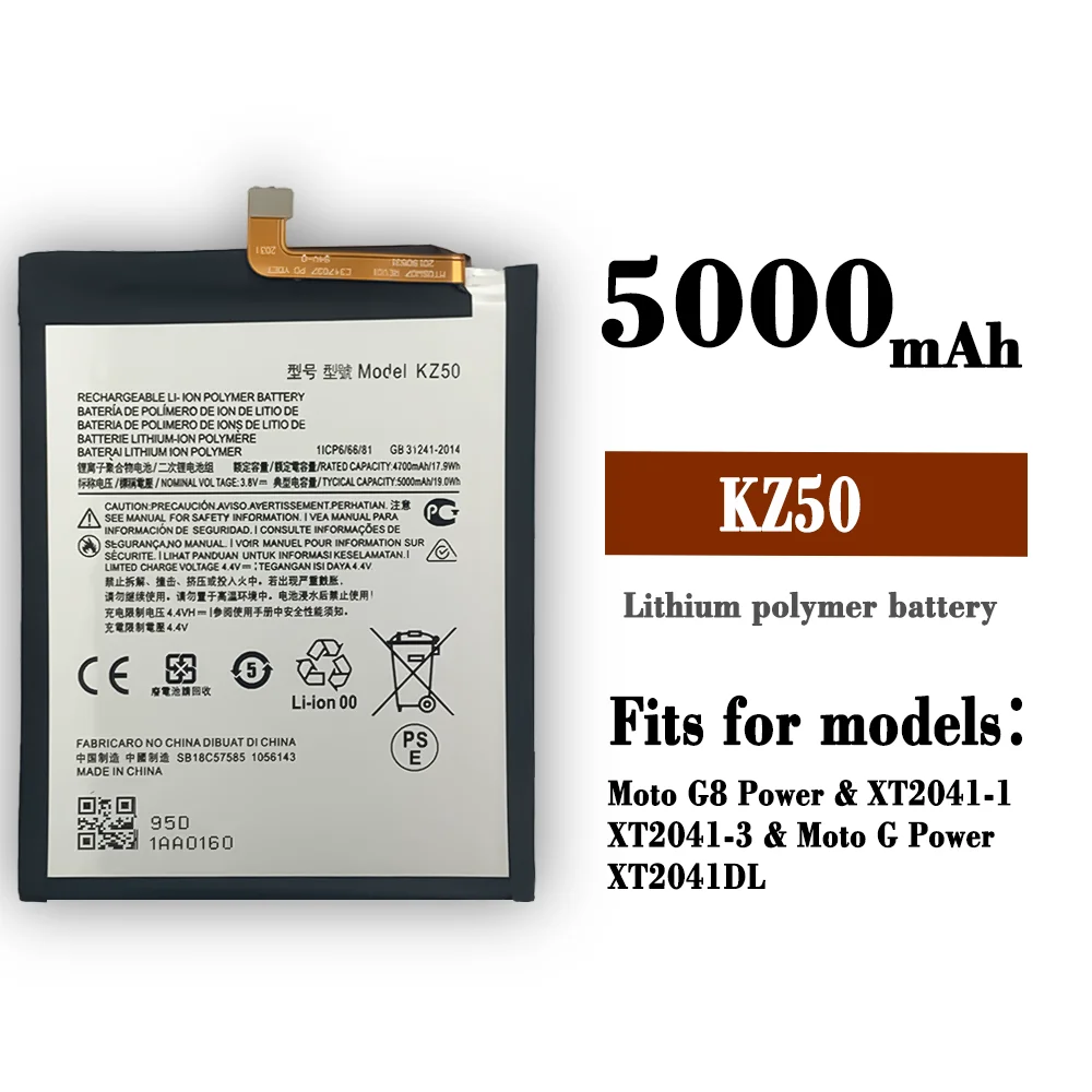 Enlarge 100% New Original KZ50 Battery For Motorola Moto G8 Power XT2041 Phone Batteries