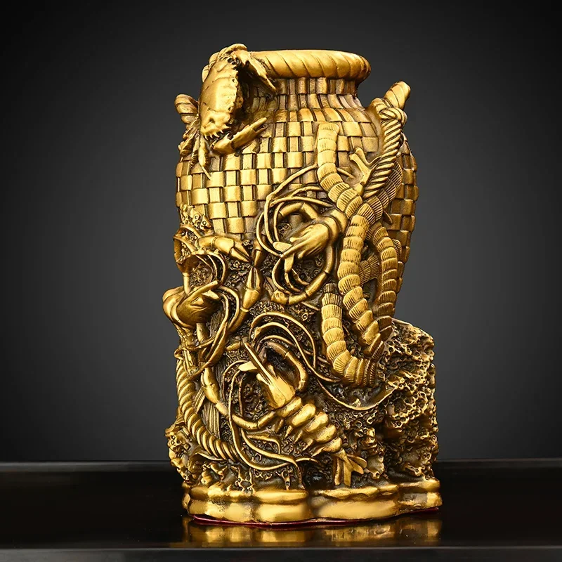 Медная корзина с крабом фэн-шуй восемь вечеринок в богатство гостиная офис