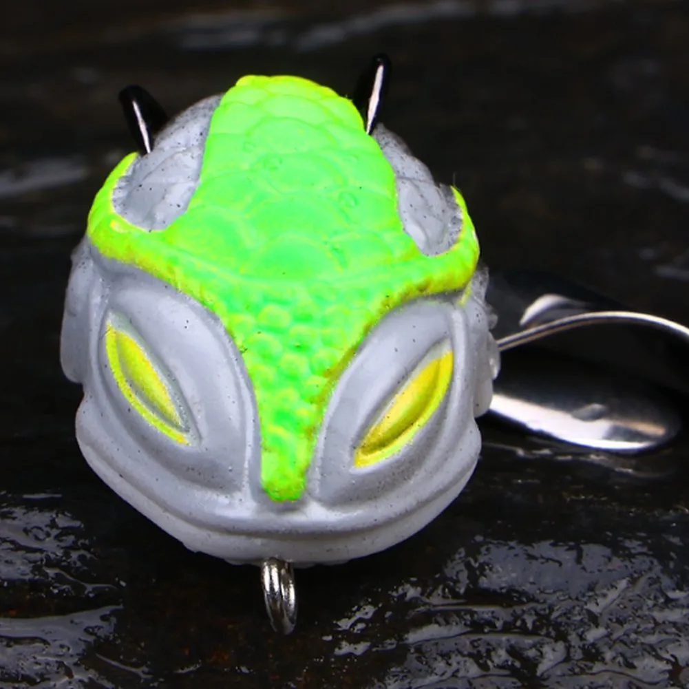 Фото Биомиметическая приманка для лягушек Thai Thunder Frog, для воды 45-60 градусов, с натуральным тонущим хвостом, из ПВХ-материала №2