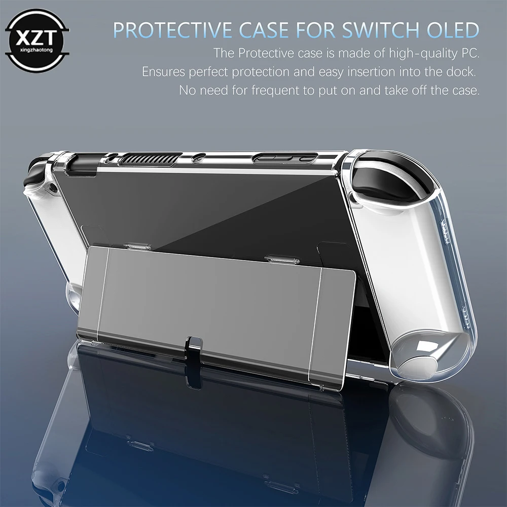 

Transparent Hard Case Cover Crystal Protective Shell For Nintendo Switch OLED Console Shells Accessories