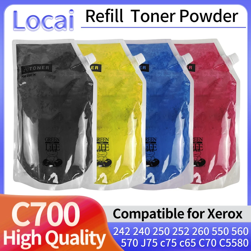 1000 г высококачественного совместимого тонера C700 в цвете порошка для принтера Xerox