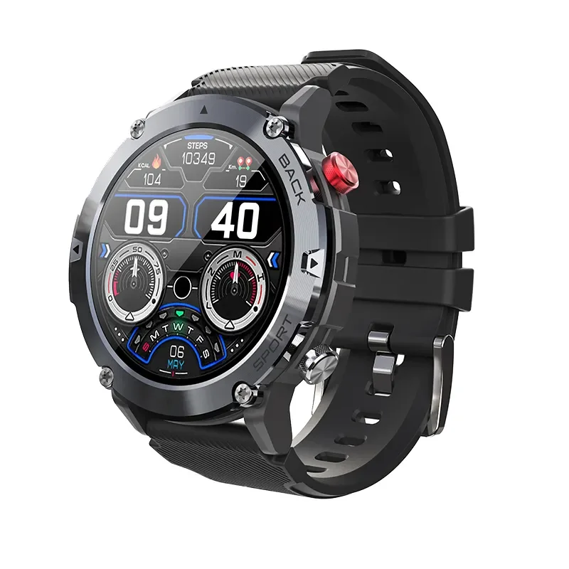 

Smart Watch Men Bluetooth Call IP68 Waterproof Outdoor Fitness Tracker Military Smartwatch for Men for Android