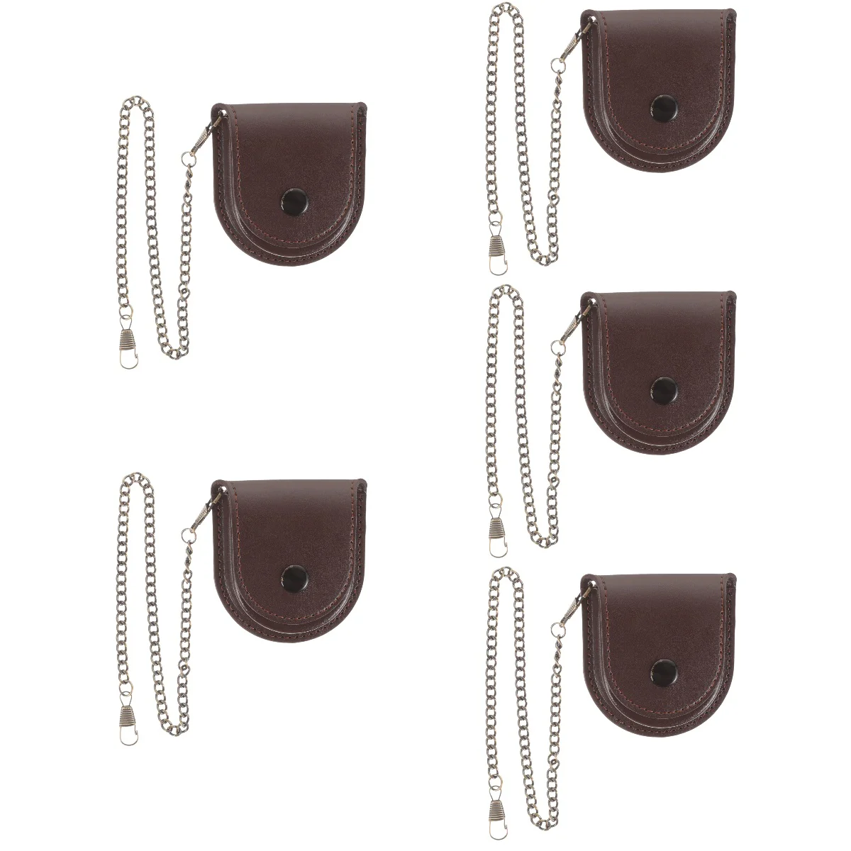 Pocket Watch Case Waist Bag Pu Pouch Vintage Holder Chain Design Container