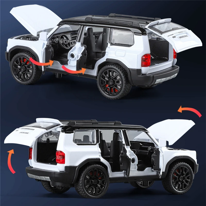 1/32 Toyota 2024 PRADO Land Cruiser модель автомобиля из сплава литой под давлением