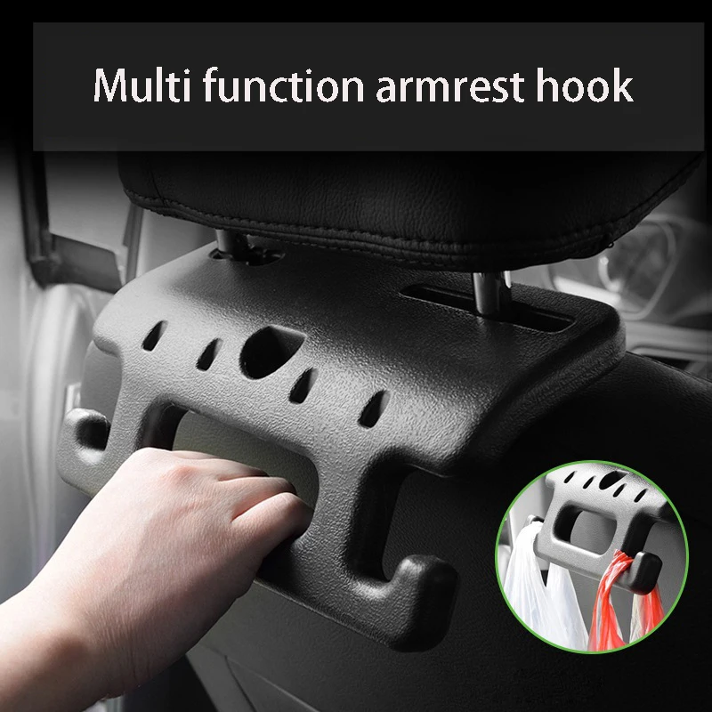 

1Pc Car Headrest Hanger Hook Security Handrail Car Seat Grab Bar Hooks Auto Seat Back Hanging Bag Holder Accessories