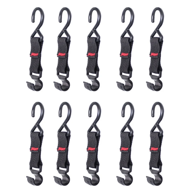 

10Pcs Outdoor Cookware Hanging Rack Hook Triangular Pot Pan Lamp Holder Hook Nylon Hook For Camping Hiking