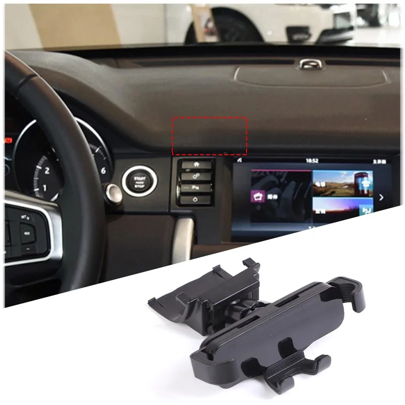 

For Land Rover Discovery Sport 2016-2019 Car Mobile Phone Holder Dashboard Side Navigation ABS Black Interior Accessories