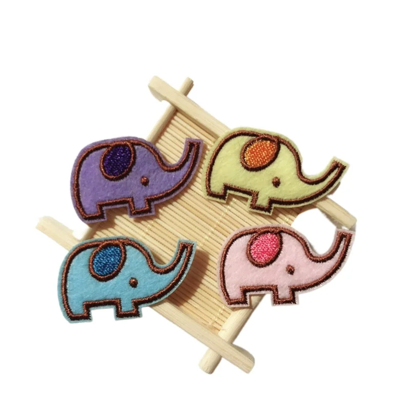 

50pcs/Lot Small Animal Embroidery Patches Elephant Kids Shirt Hat Bag Clothing Decoration Accessories Craft Diy Applique