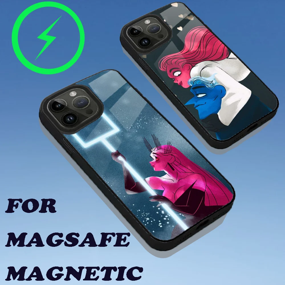 Lore O-Olympus Phone Case For iPhone 16 15 14 13 12 11 Plus Pro Max Mini Magsafe Magnetic Wireless Charging