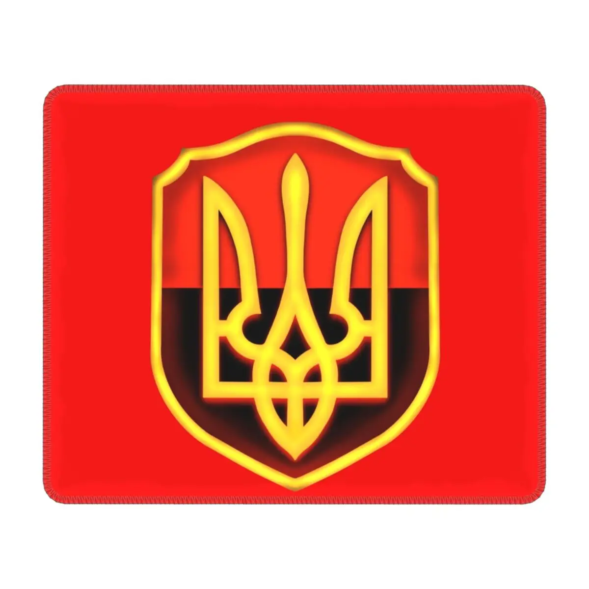 

Ukraine Flag Shield Tryzub Mouse Pad Non-Slip Rubber Base Gamer Mousepad Accessories Ukrainian Patriotic Office Computer PC Mat