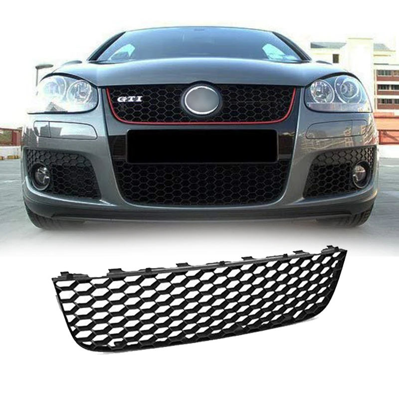 Передний нижний бампер Центральная решетка сотовая сетка для VolksWagen Jetta MK5 GLI GTI Gli