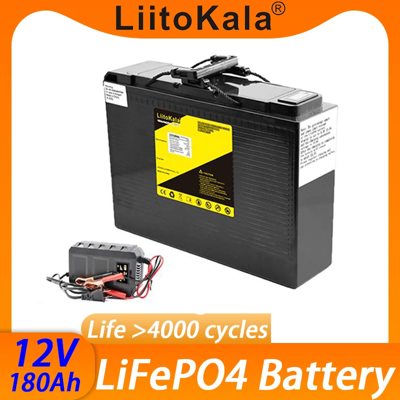 

Литиевая батарея LiitoKala, 12 В, 4000 Ач, 12,8 циклов, для внедорожников