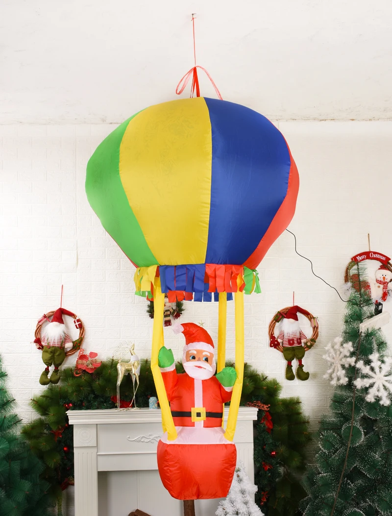 180 См Санта-Клаус Надувное Рождественское Украшение Со Светодиодной Подсветкой