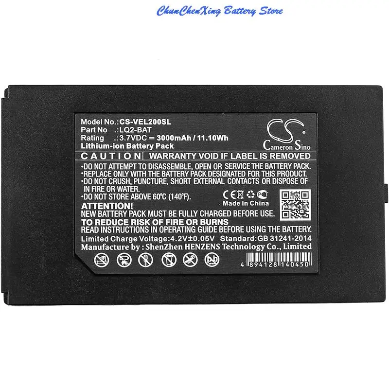 

Cameron Sino 3000mAh Battery LQ2-BAT for Vernier LabQuest 2, LabQuest Stream, Go Direct, SpectroVis, Plus Spectrophotometer