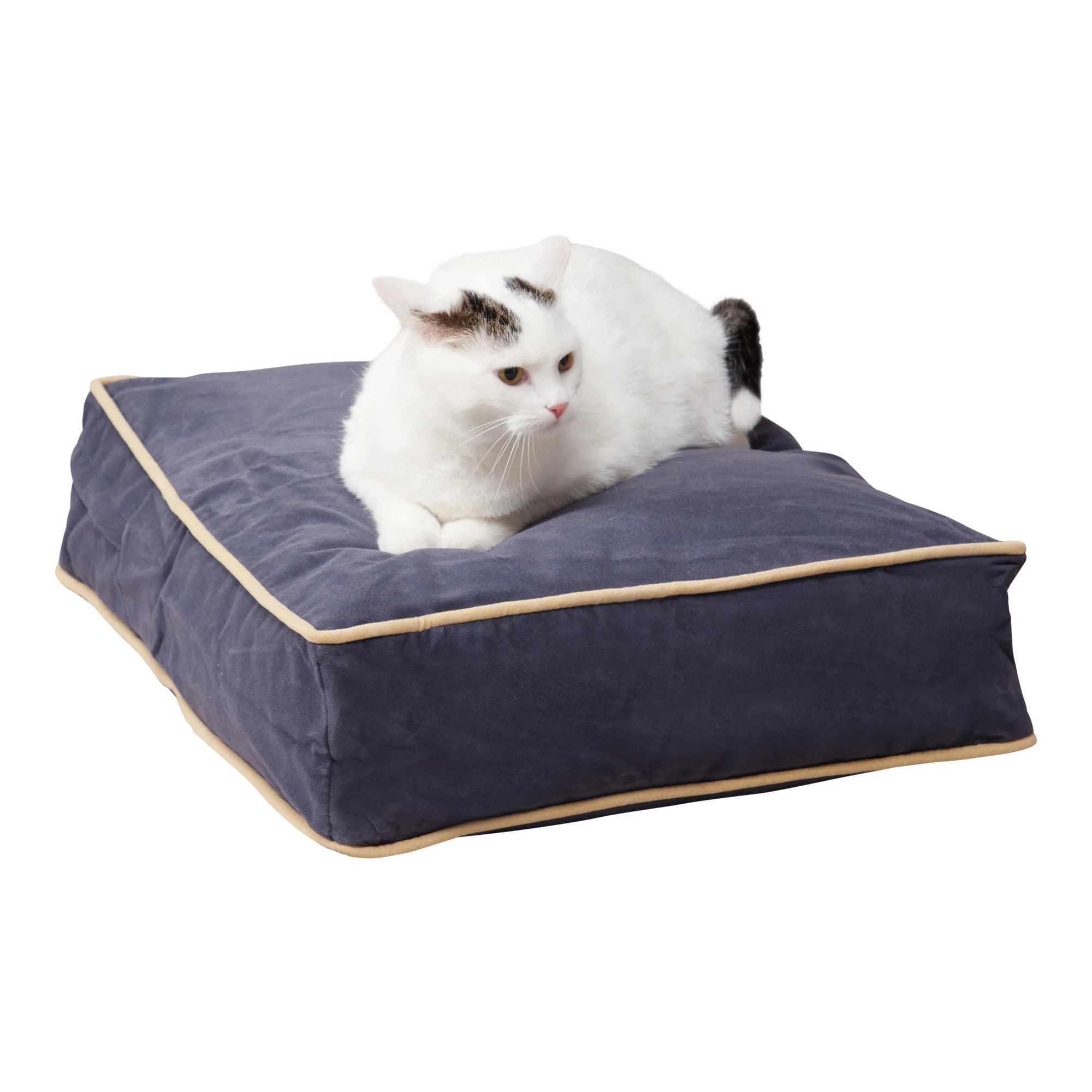 

Free Shipping Willow Rectangle Pillow Style Cat Bed - Denim