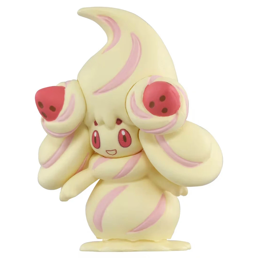 Фото В наличии оригинальная коллекционная фигурка TAKARA TOMY Pokemon Monster MS-60 Alcremie (Milky Vanilla) из аниме-игры, модель игрушки №2