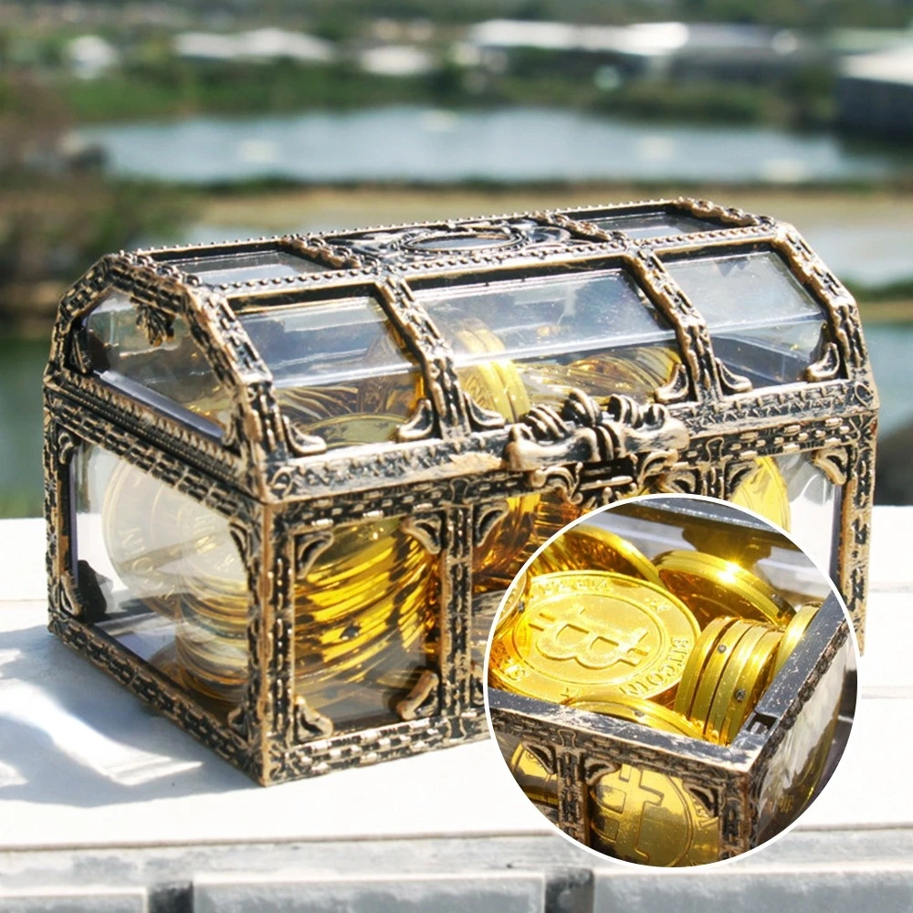 

1Pc Jewelry Box Storage Organizer Transparent Treasure Box Crystal Gem Chest Treasure Earring Trinket Keepsake Treasure Chest