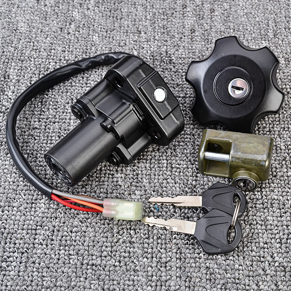 Для Suzuki DR650 DR650SE 1996-2022 Выключатель зажигания Крышка топливного бака Ключ замка