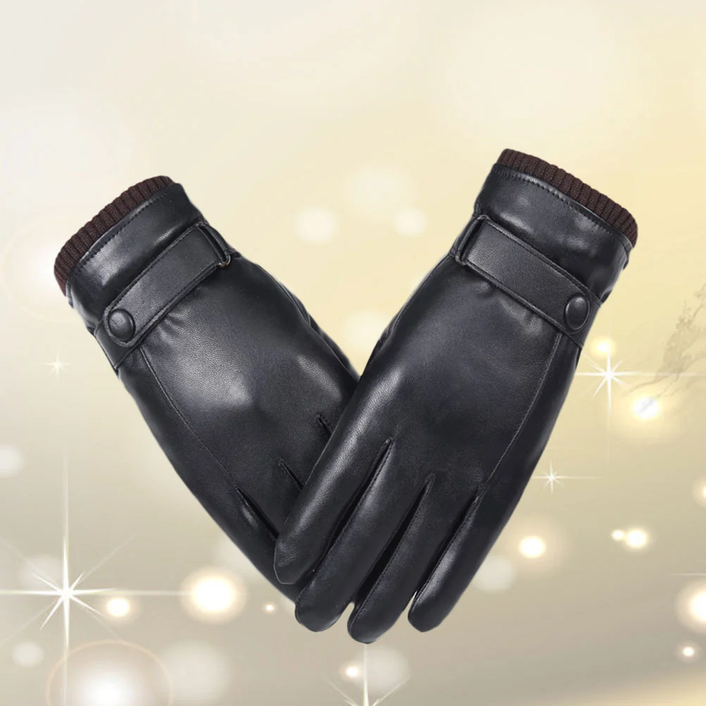 

1 pc Leather Warm Thicken Sports Outdoor Glove for Workout Riding Travel