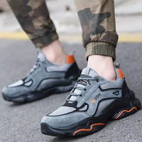 2022 indestructible sneakers male work shoes fashion safety shoes men anti smash anti puncture work boots men industrial shoes