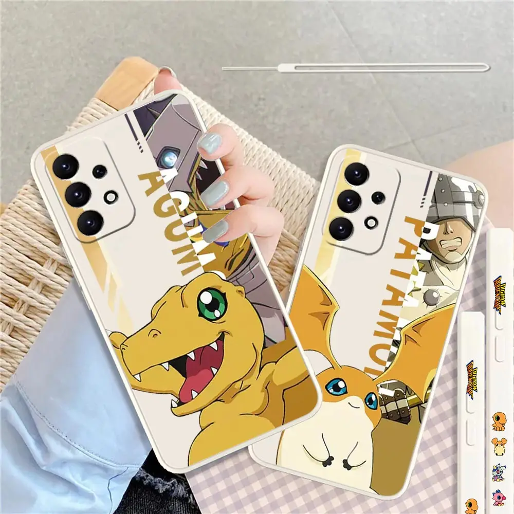 

Anime Digital Monster Cover For Samsung A91 A81 A73 A72 A71 A53 A52 A51 A42 A33 A32 A31 A23 A22 A21S A14 A13 A12 5G Liquid Case