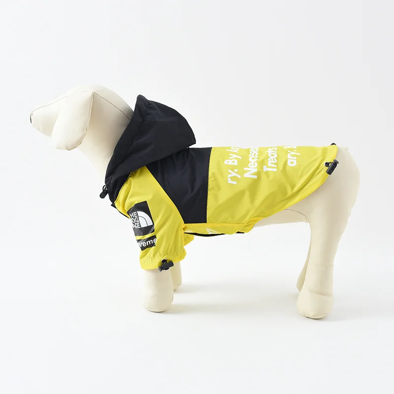 

Одежда для домашних животных ветрозащитная и непромокаемая теплая куртка из полиэстера для собак дождевик для маленьких и средних собак Одежда для домашних животных