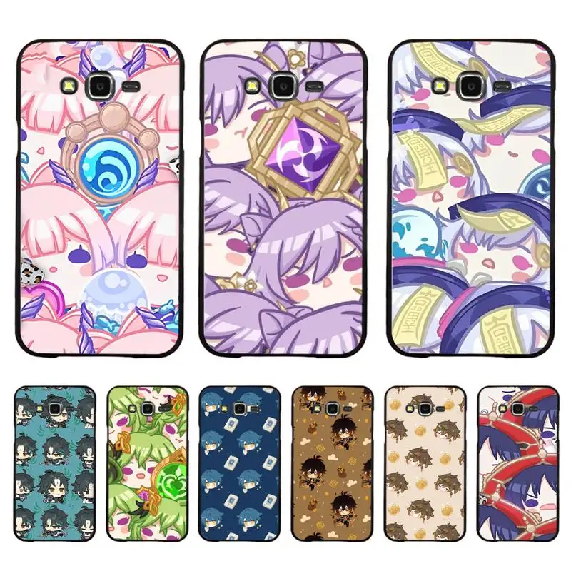 

RuiCaiCa Genshin impact Anime Phone Case For Samsung Galaxy J 4plus J6 J5 J72016 J7prime cover for J7Core J6plus Back Coque