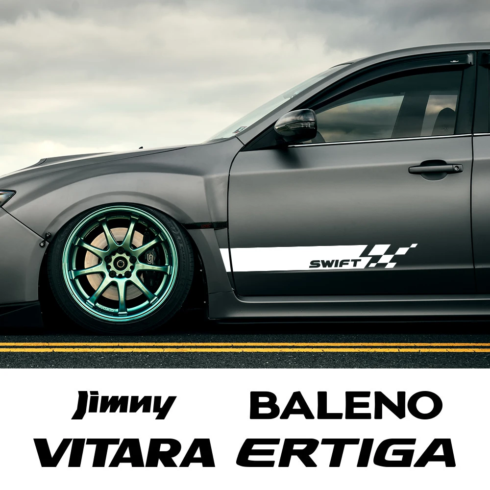 Автомобильная наклейка на дверь для Suzuki Jimny Свифт Vitara Ignis Grand Alto Baleno Sx4 Samurai S-cross Celerio