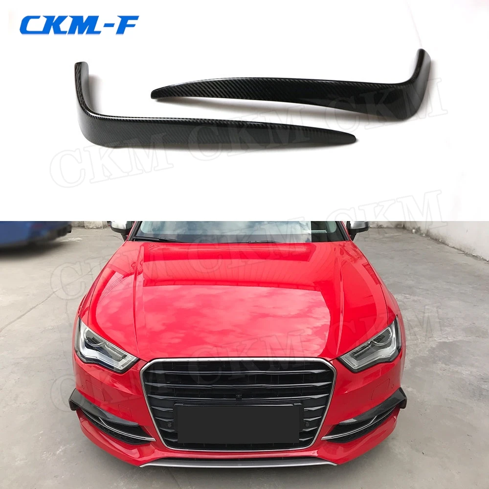 Накладки на передние противотуманные фары из углеродного волокна/FRP для Audi A3 S3 Sedan