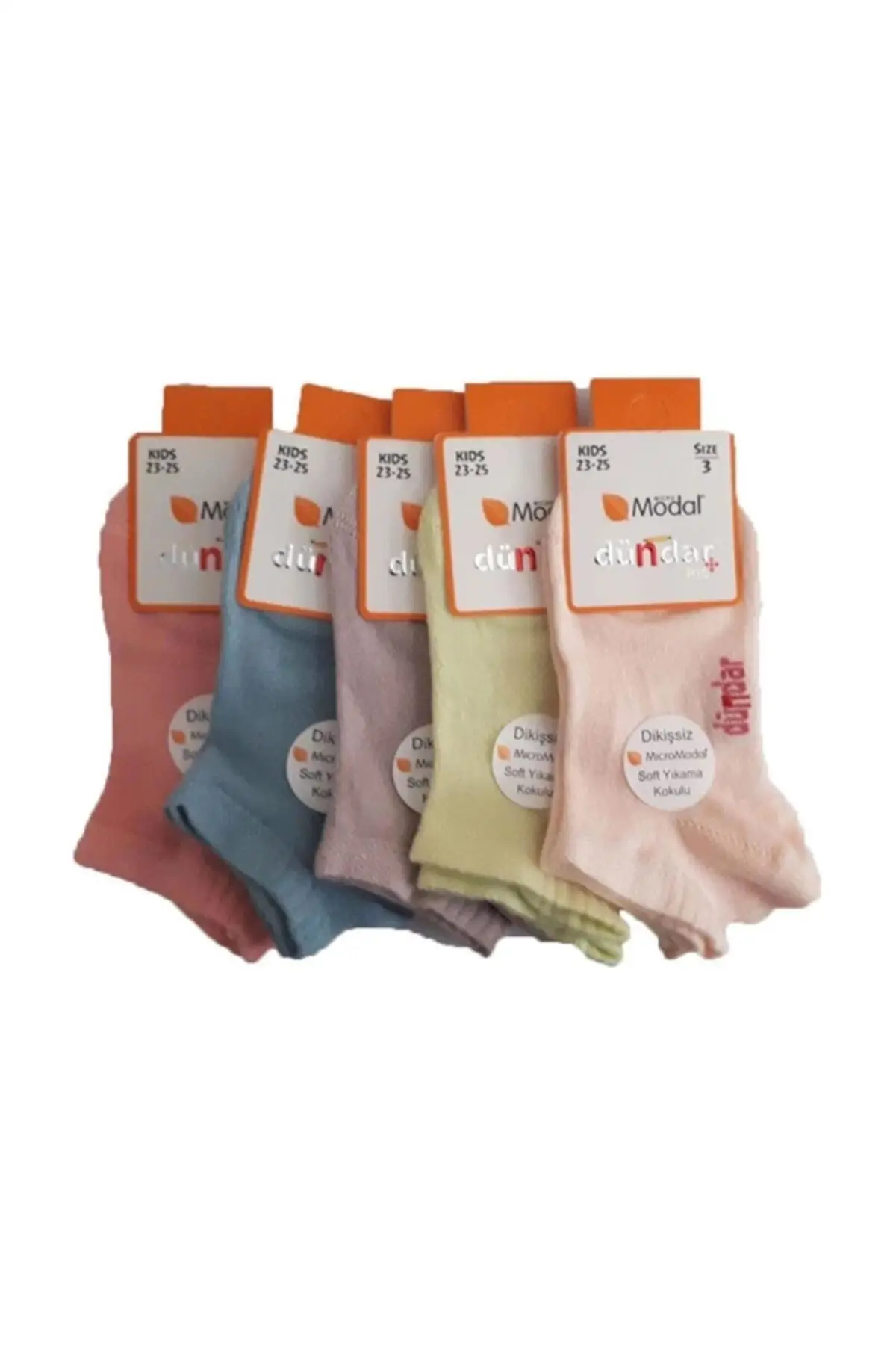 

Girl child Modal seamless booties short socks 6-pack socks pink 6-pack underwear