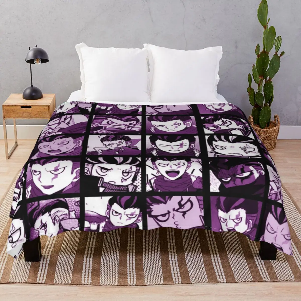 Gundham Manga Collection Colored Blanket Velvet Spring/Autumn Ultra-Soft Throw Blankets for Bed Home Couch Travel Cinema