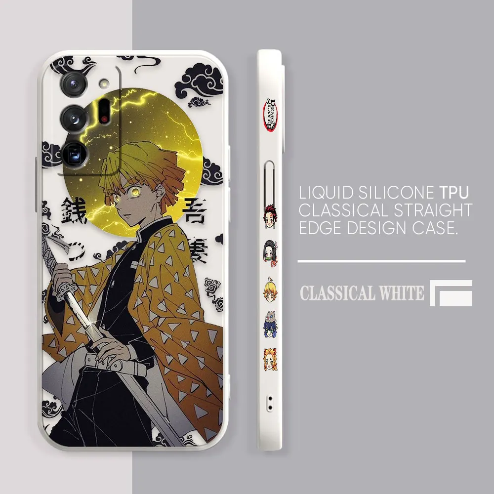 Case For Samsung Galaxy A90 A80 A70 A60 A50 A40 A30 Note 20 10 M33 Pro Plus Lite Ultra 4G 5G Case  Kimetsu No Yaiba Demon Slayer