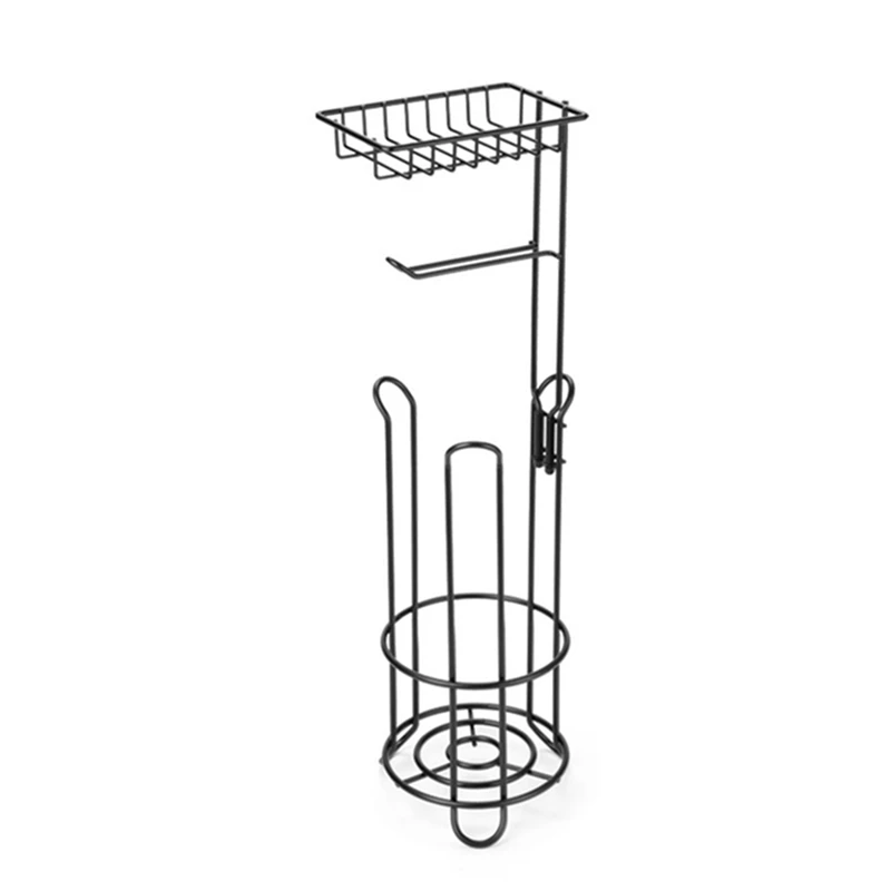 

Toilet Paper Holder Bathroom Paper Holder Floor Shelf Home Multifunctional Storage Shelf For Bathroom Accessories