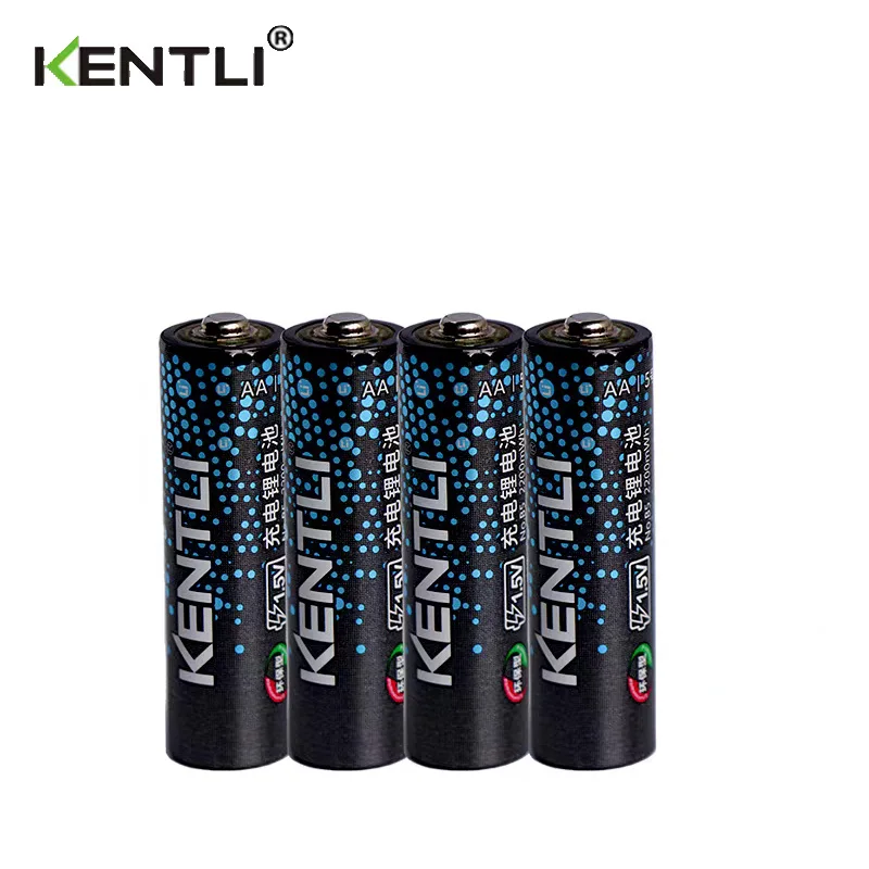 Литий-ионные аккумуляторы KENTLI 1.5V 9003200мВтч (типа ААА) для микрофонов, электрических игрушек, беспроводных мышей и зарядное устройство для ААААА батареек (art.: 3920d36d29bbd) - 3920d36d29bbd