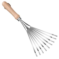 hand rakes stainless steel hand tiller small leaf rakes great for gardening garden sweep yard flower beds tool