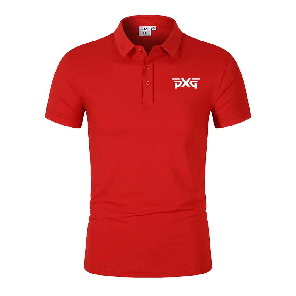 Golf Men's Spring Summer Golf Men's Short Sleeve T-shirt Sports Slim Fit Top Breathable Quick Drying polo shirt Shirt